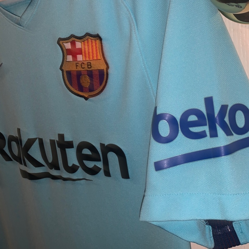 Chaussettes FC Barcelone Away 2017-18 – Authentiques, Taille L – Neuves
